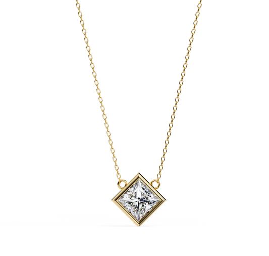 Pendentif diamant Floris céleste