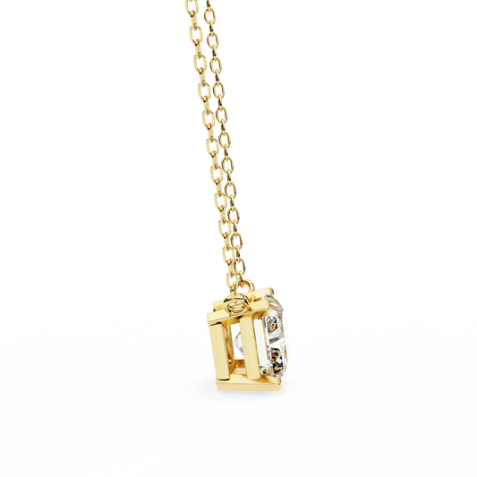 Ivy Grace Oval Lab Grown Diamond Pendant in Classic Prong Setting – Elegant and Sustainable Jewelry by Espira Gems