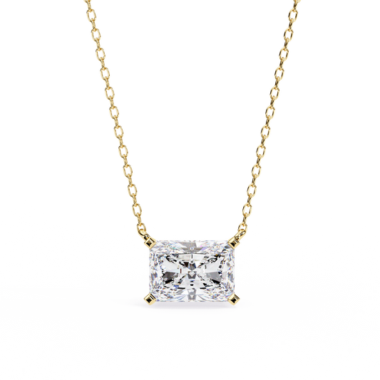 Ivy Grace Radiant Diamond Pendant - Espira Gems
