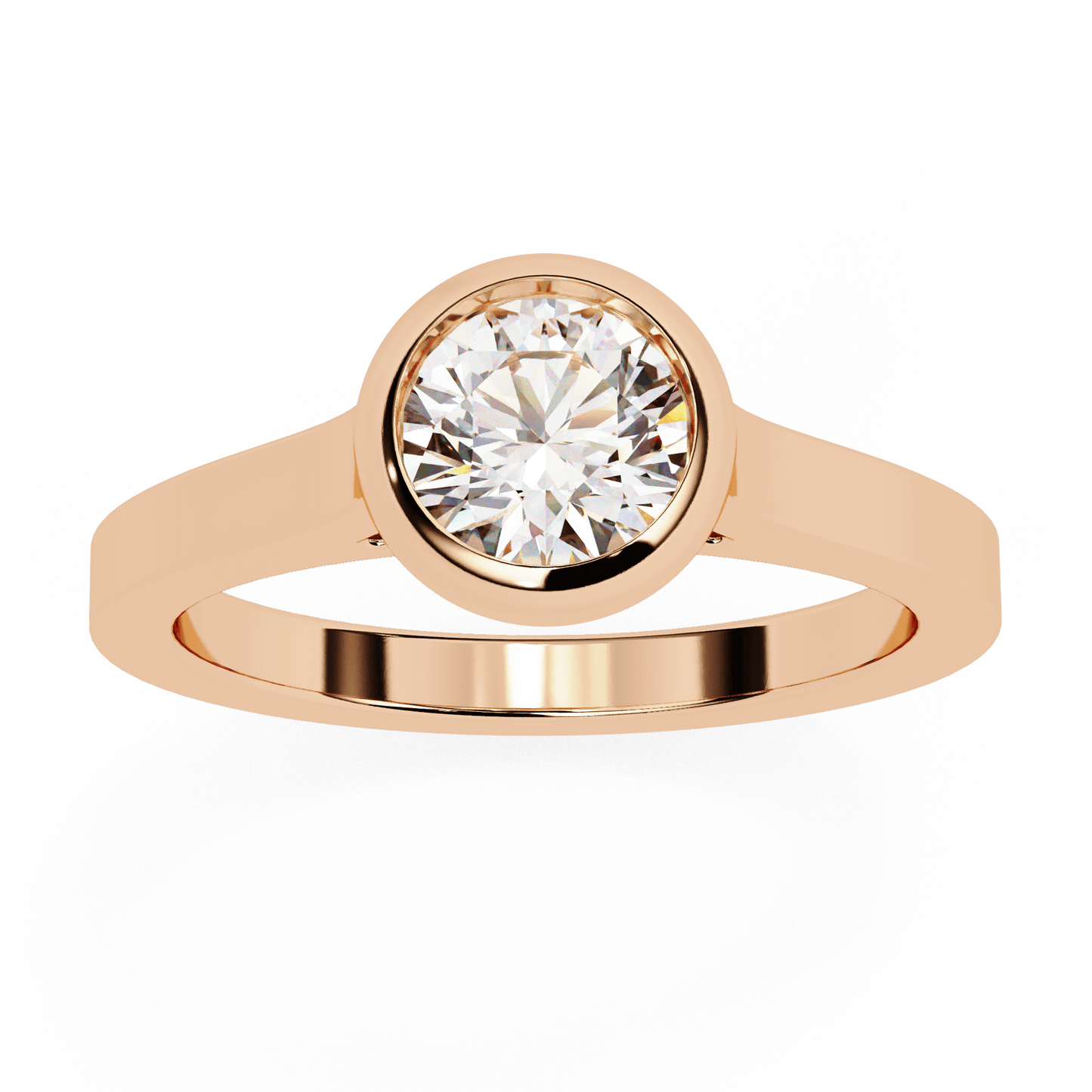 sunspire round diamond ring - espira fine gems