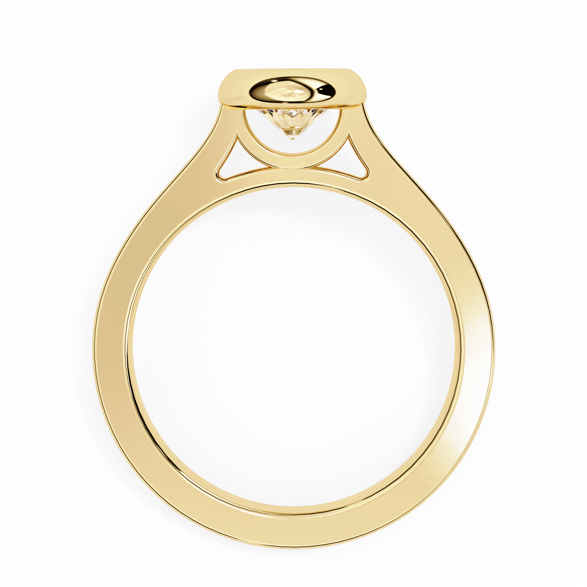 Sunspire Round Diamond Ring - Espira Fine Gems