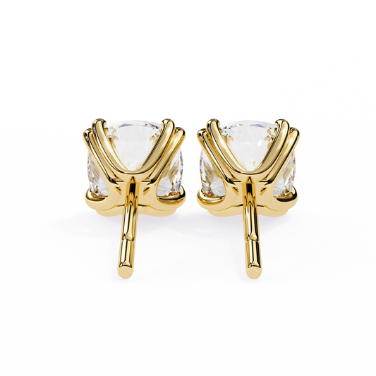 Regal Cushion Diamond Earrings - Espira Gems