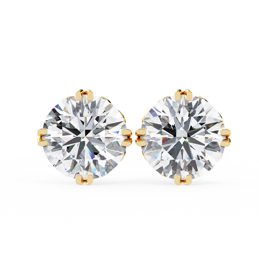 Boucles d'oreilles Ivy en diamants ronds