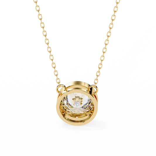 Nova Round Diamond Pendant - Espira Gems