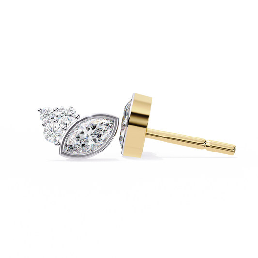 Flare Marquise Diamond Earrings - Espira Gems