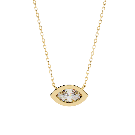 Noble Marquise Diamond Pendant - Espira Gems