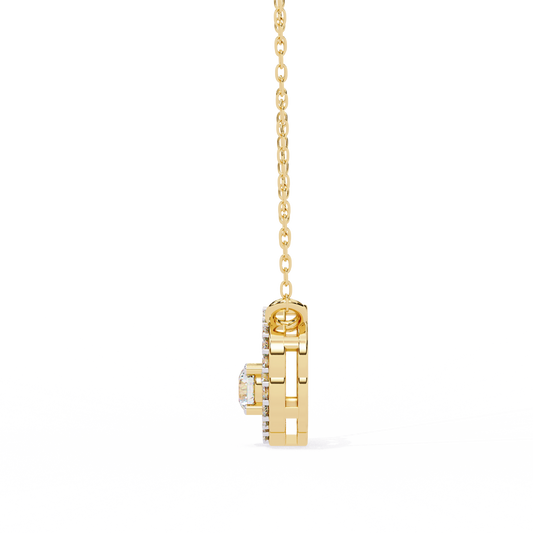 Celestial Floris Diamond Pendant with floral-inspired lab-grown diamonds by Espira Gems