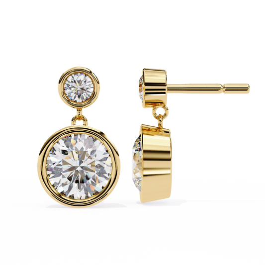 Evoke Drop Diamond Earrings