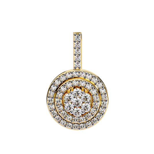Buttercup Round Diamond Pendant (Chain Sold Separately)