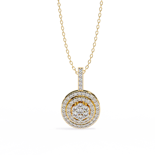 Buttercup Round Diamond Pendant (Chain Sold Separately) - Espira Gems