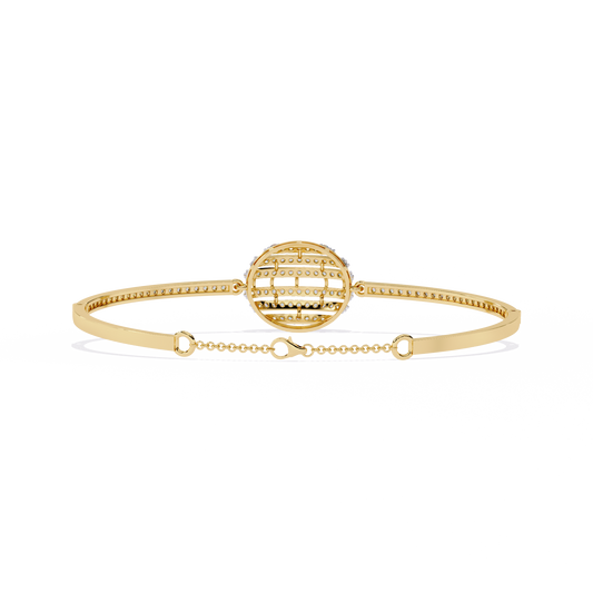 Lustrous Horizon Round Diamond Bracelet