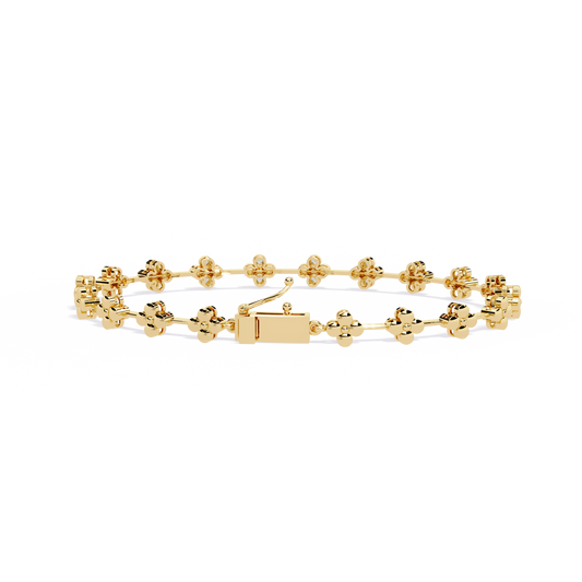 Stellar Circle Round Diamond Bracelet