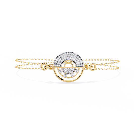 LustreLink Round Diamond Bracelet