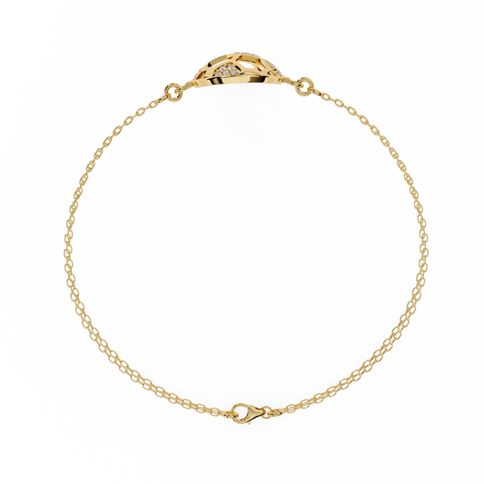 TrendyTether Round Diamond Bracelet