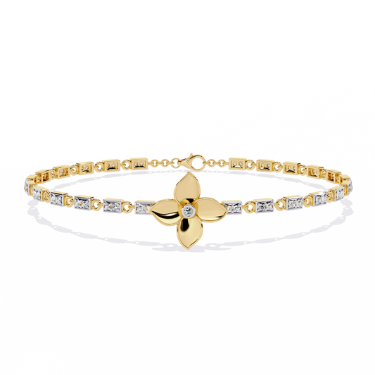 Twistique Round Diamond Bracelet