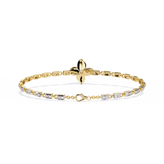 Twistique Round Diamond Bracelet