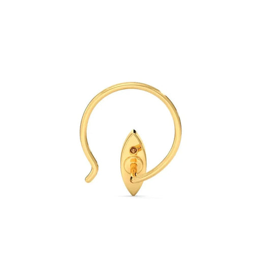 Allure Round Diamond Nose Pin - Espira Gems