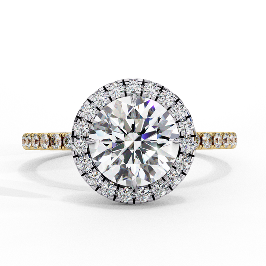Valentina Round Diamond Ring - Espira Gems