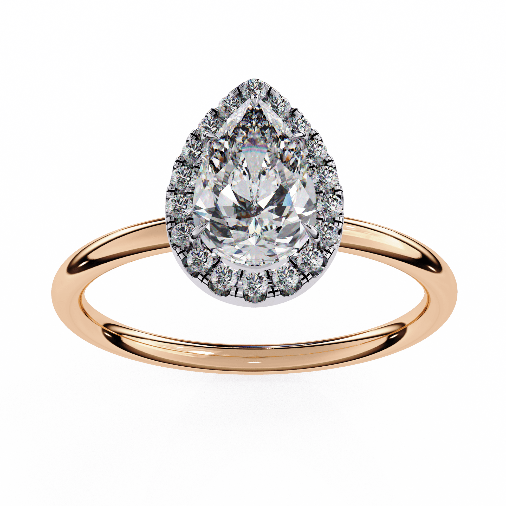 Daystar Pear Diamond Ring - Espira Fine Gems