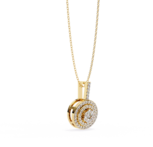 Pendentif diamant Floris céleste