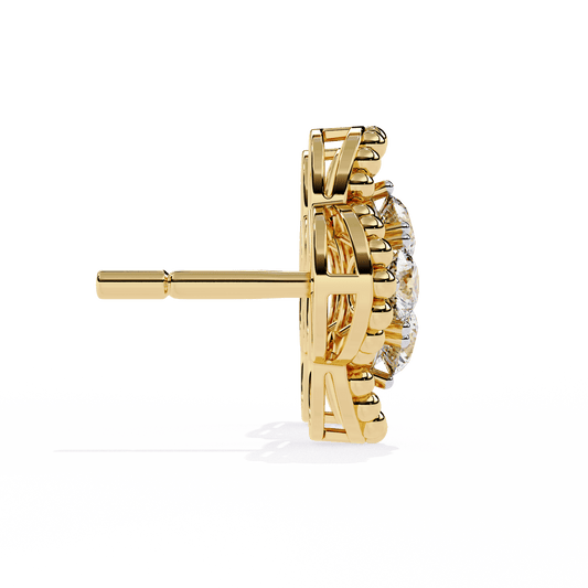 Aurora Petal Diamond Earrings - Espira Fine Gems