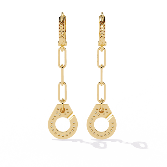 Luna Drop Diamond Earrings - Espira Fine Gems