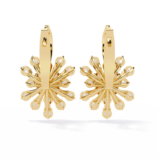 Radiant Wreath Diamond Earrings - Espira Fine Gems