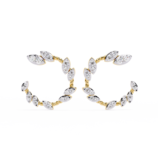 Boucles d'oreilles Auric Love en diamant