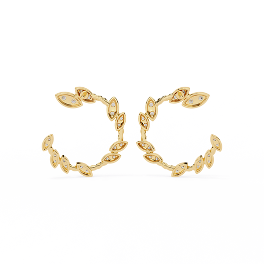 Boucles d'oreilles Auric Love en diamant