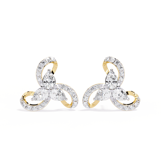 Orchid Gleam Diamond Earrings - Espira Fine Gems