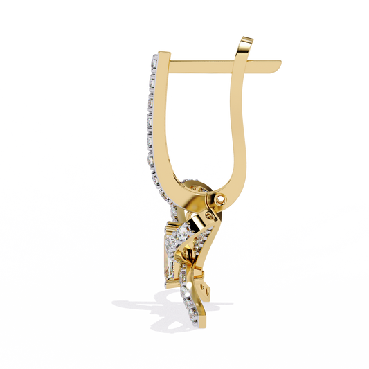 Bella Bow Diamond Drop Earrings