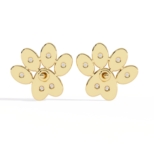 Pawfection Diamond Earrings - Espira Fine Gems