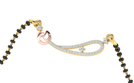 Shanti Sutra Diamond Mangalsutra With Chain