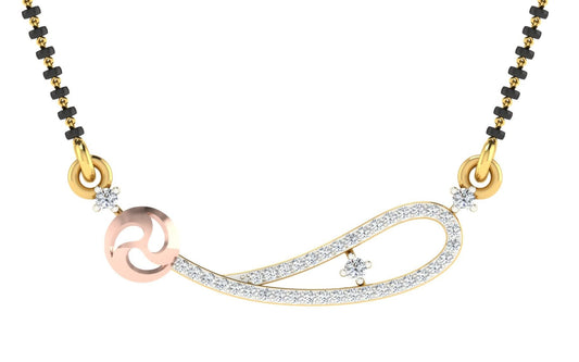 Shanti Sutra Diamond Mangalsutra With Chain