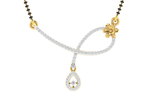Rang Mahal Diamond Mangalsutra With Chain
