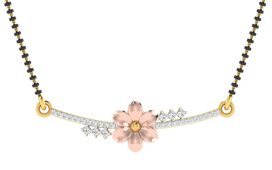 Pehnava Diamond Mangalsutra With Chain