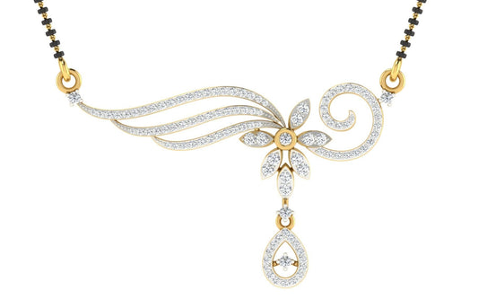 Chandra Varnika Diamond Mangalsutra With Chain
