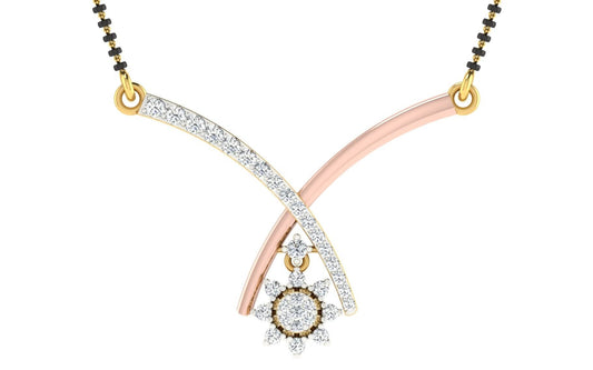 Saptapadi Sutra Diamond Mangalsutra With Chain