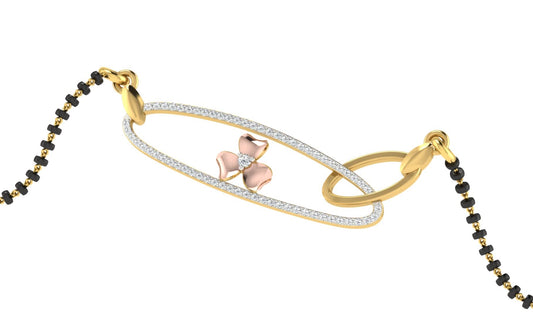 Suhag Mala Diamond Mangalsutra With Chain