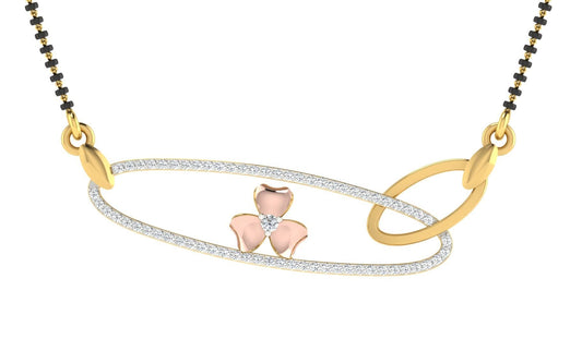 Suhag Mala Diamond Mangalsutra With Chain