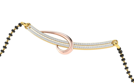 Sanskriti Diamond Mangalsutra With Chain