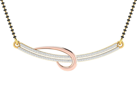 Sanskriti Diamond Mangalsutra With Chain