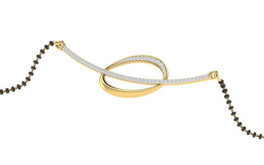 Sanskriti Sutra Diamond Mangalsutra With Chain