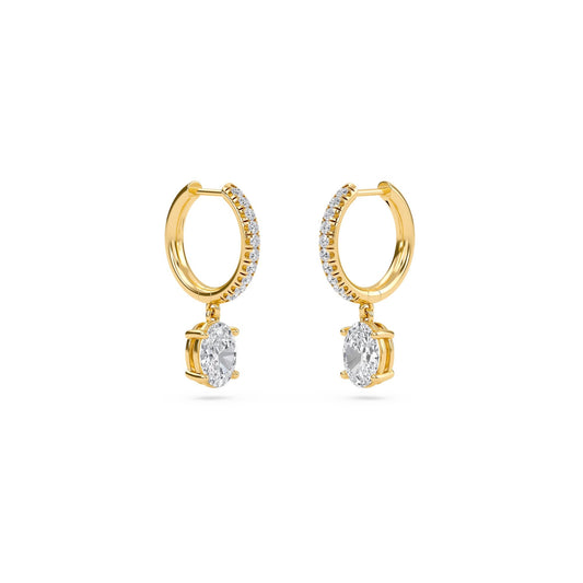 Boucles d'oreilles à breloques en diamant Celeste