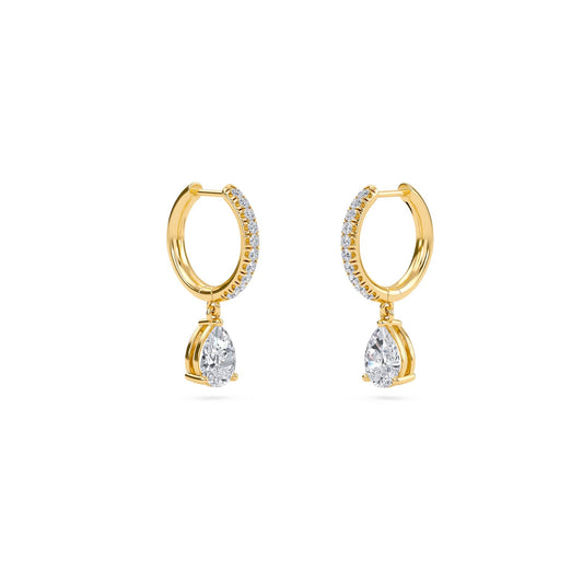 Boucles d'oreilles à breloques en diamant Celeste