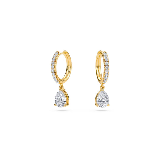 Boucles d'oreilles à breloques en diamant Celeste