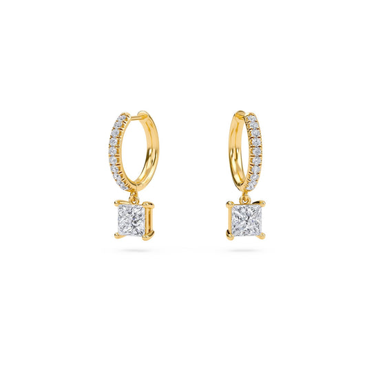 Boucles d'oreilles à breloques en diamant Celeste