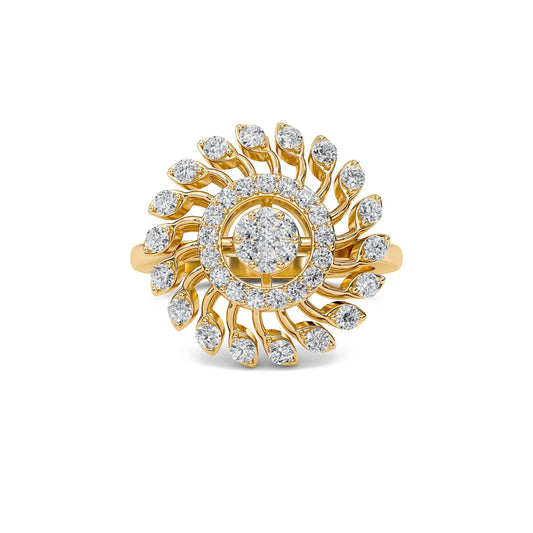 Solis Round Diamond Ring - Espira Gems
