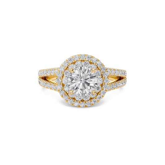 Aura Round Diamond Ring - Espira Gems