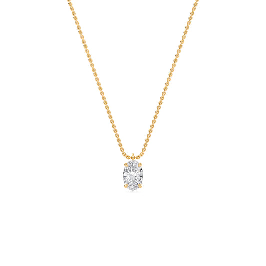 Liberty 1 Carat Oval Diamond Pendant (Chain Sold Separately)